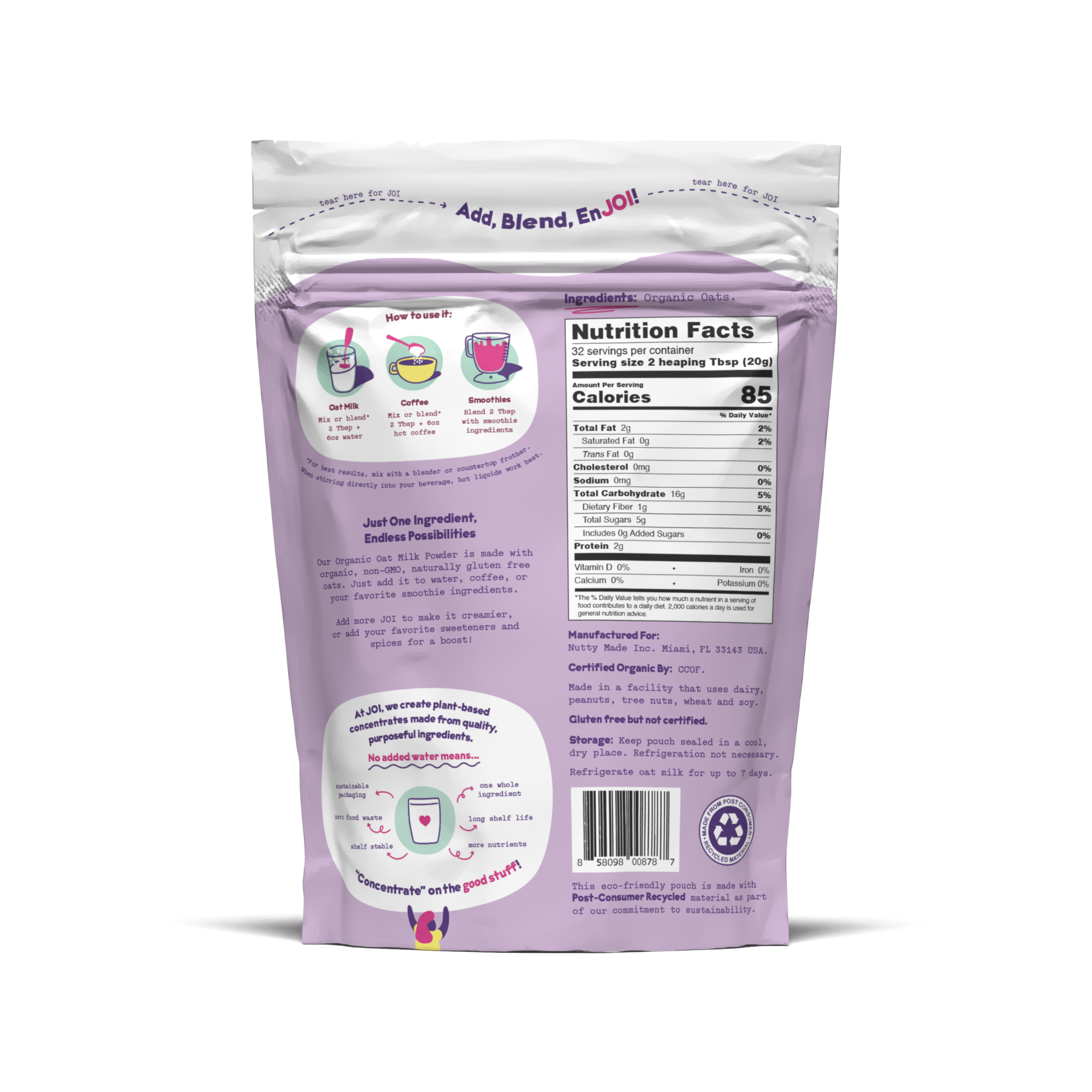 Organic Oat & Cashew 2-Pack
