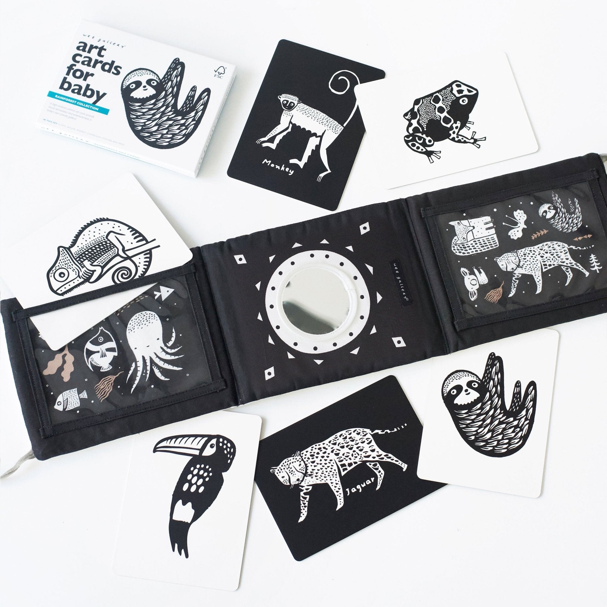 Baby Tummy Time Gallery with Mirror Gift Set