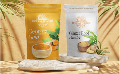 Product Bundle - Georgia Gold Fermented Turmeric Powder and Ginger Root Powder