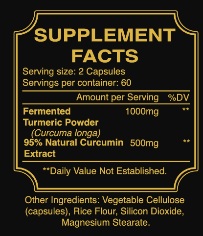CurcumaMAX Fermented Turmeric Capsules Enhanced with Natural Curcumin