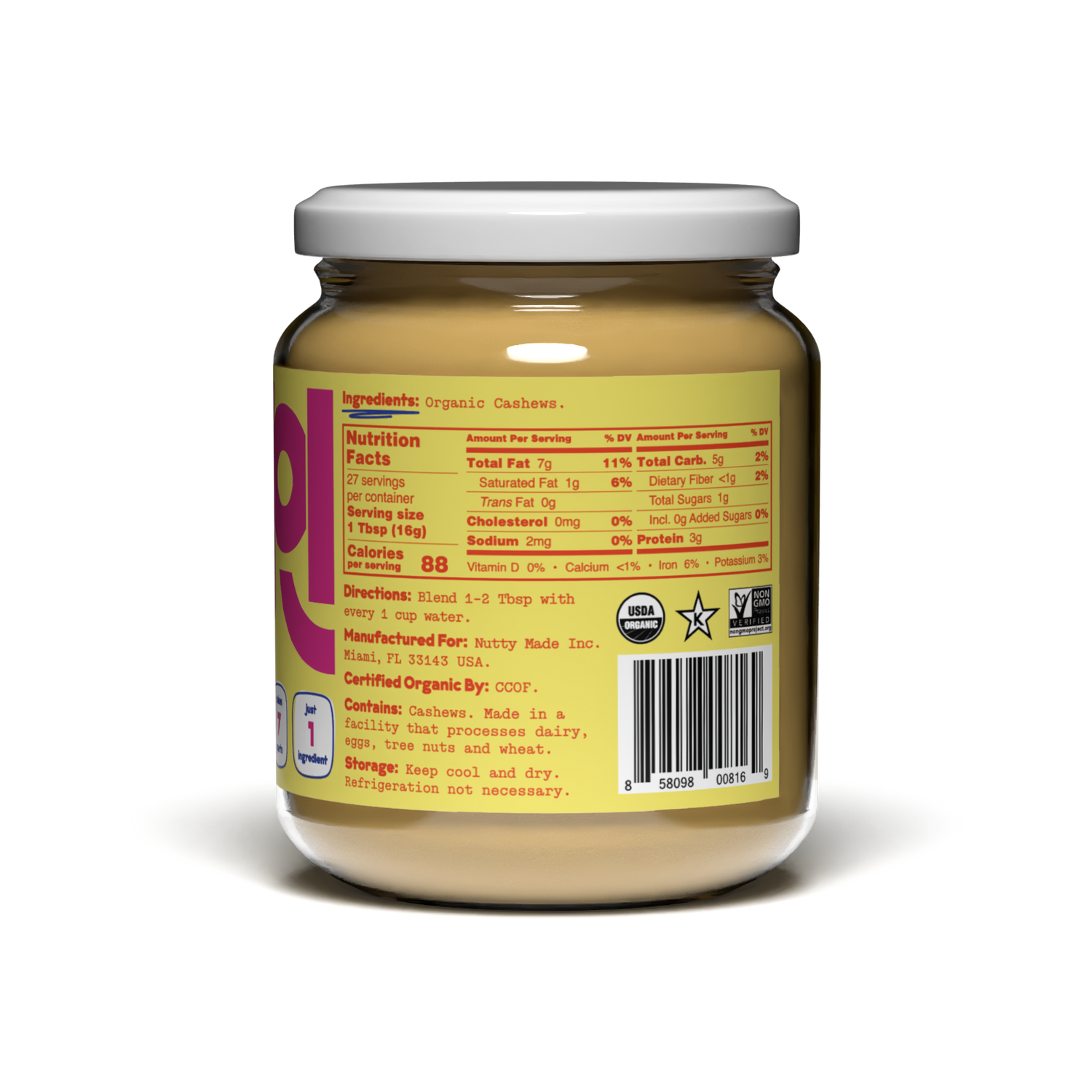Organic Cashew Base 2-Pack