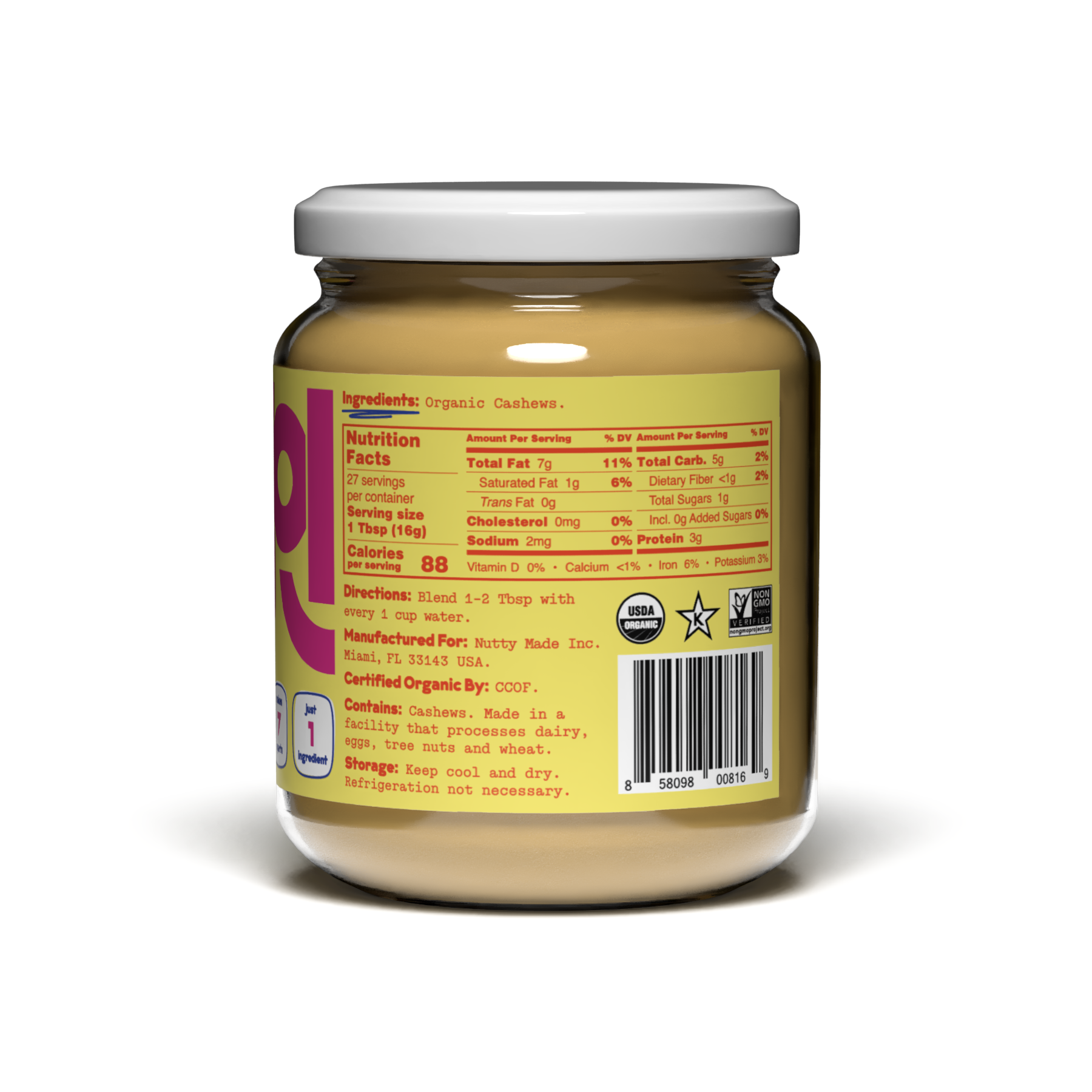 Organic Cashew Base 2-Pack