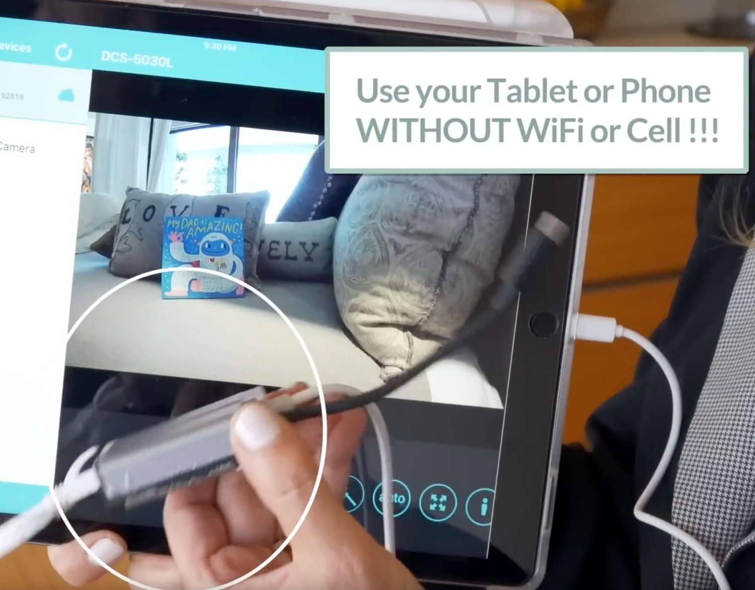 No WiFi &amp; No EMF Wired Baby Monitor System
