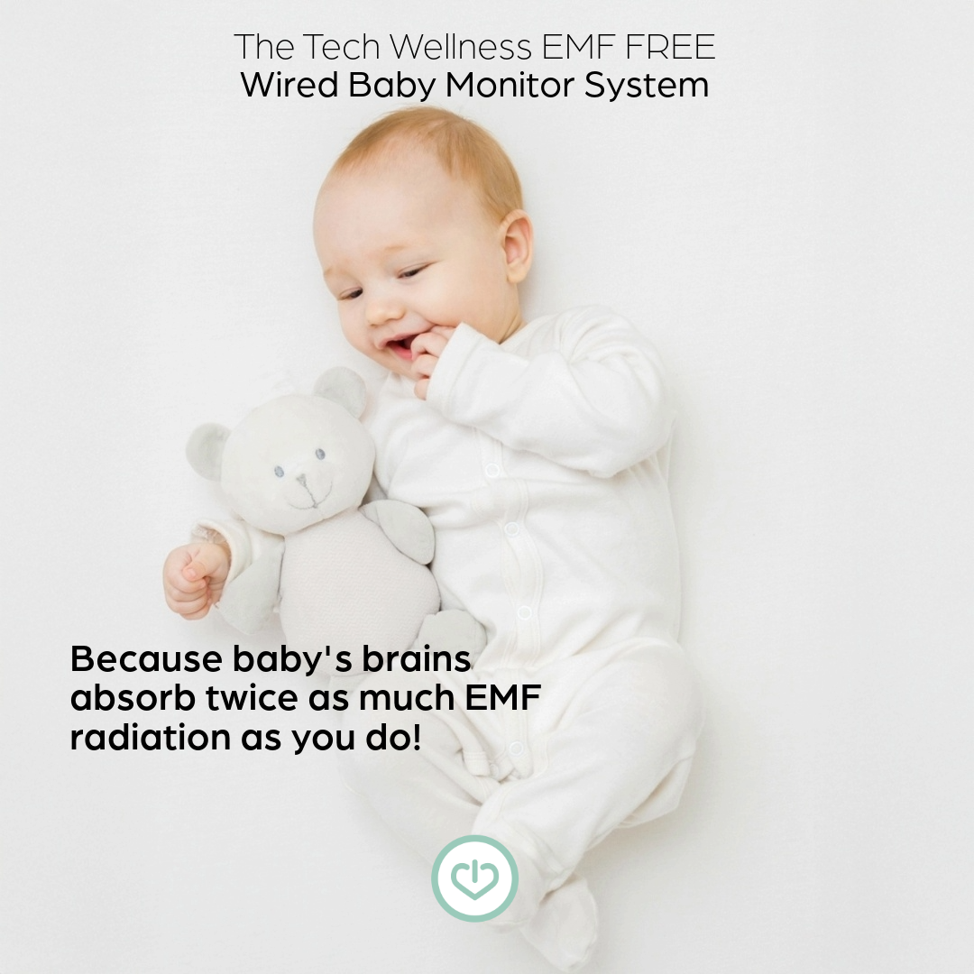 No WiFi &amp; No EMF Wired Baby Monitor System