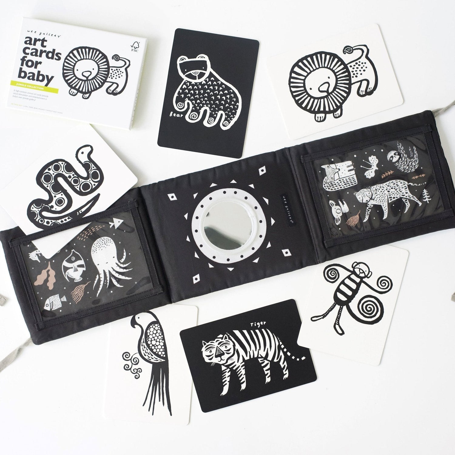 Baby Tummy Time Gallery with Mirror Bundle