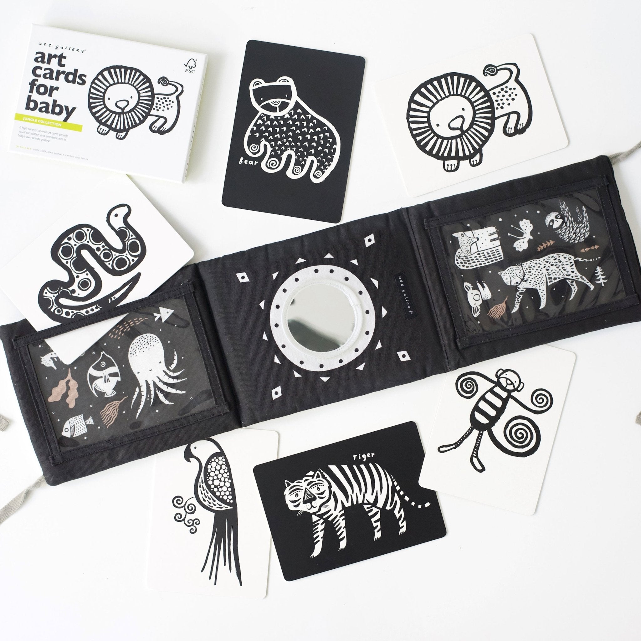 Baby Tummy Time Gallery with Mirror Bundle