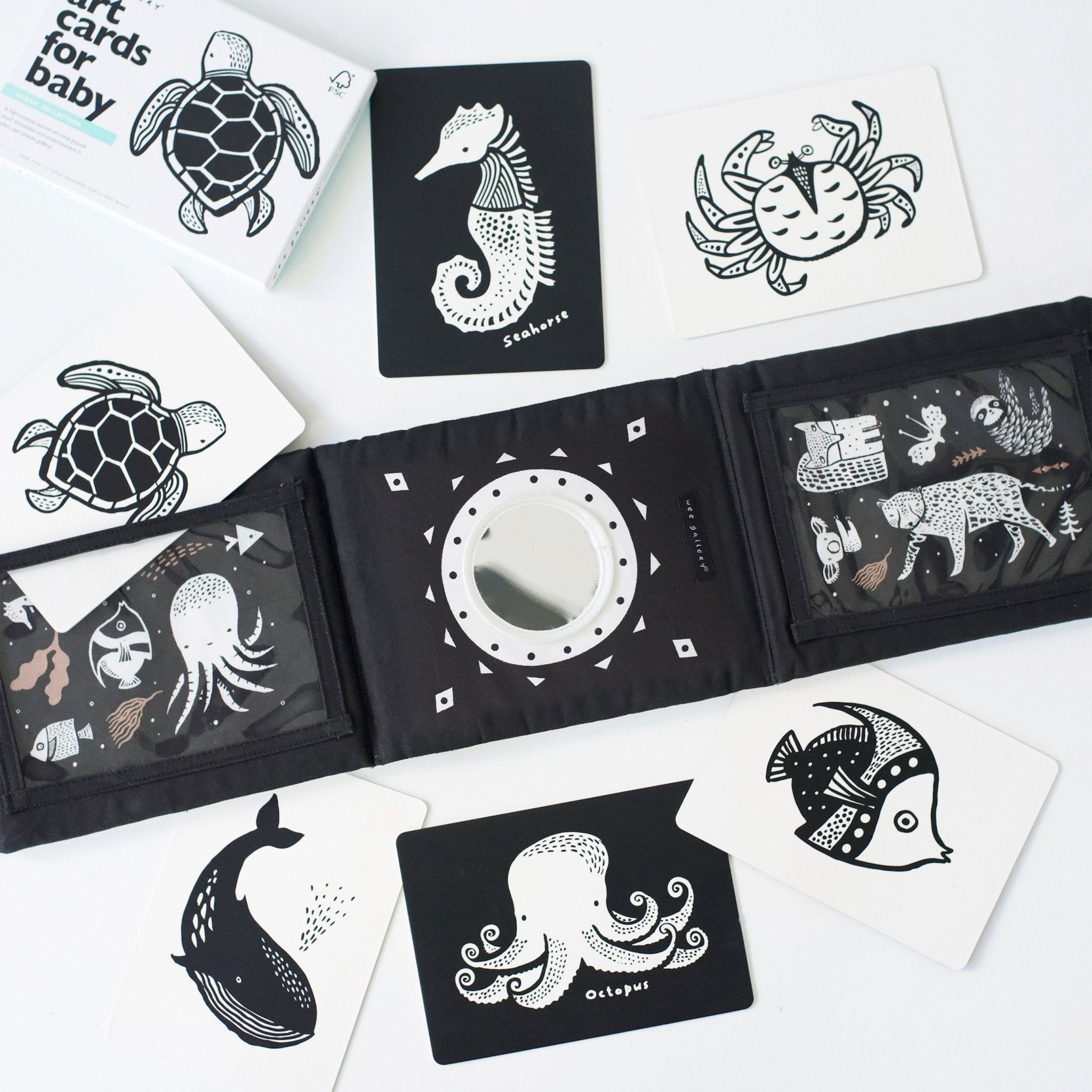 Baby Tummy Time Gallery with Mirror Gift Set