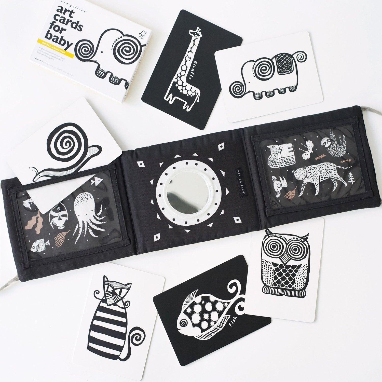 Baby Tummy Time Gallery with Mirror Bundle