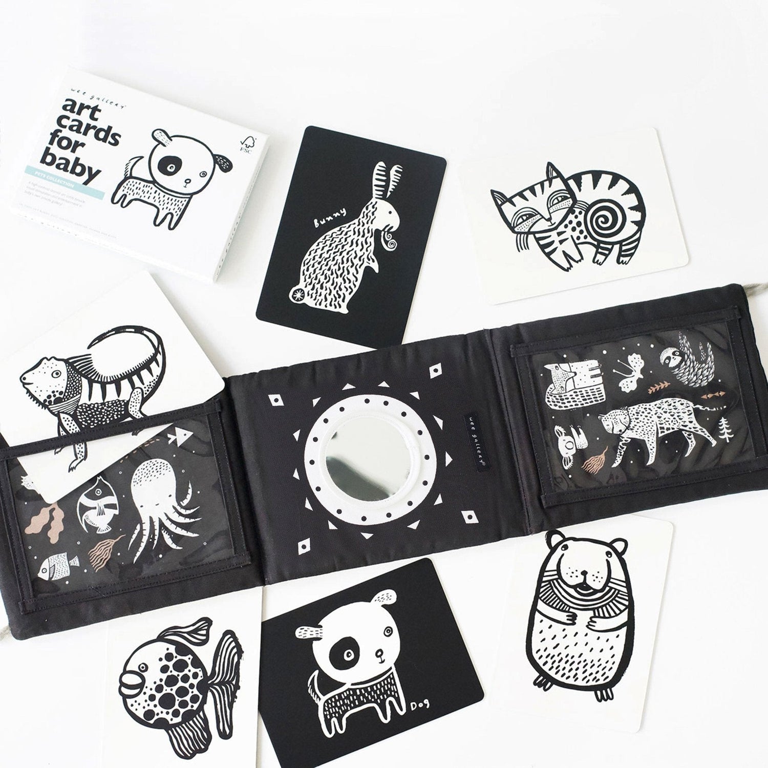 Baby Tummy Time Gallery with Mirror Bundle